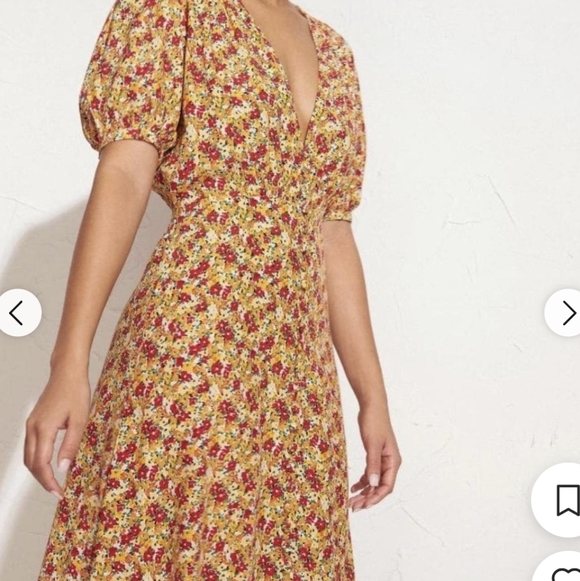 FAITHFULL THE BRANDB Revolved Bellavista Midi Dress in La Gomera Floral - Picture 9 of 12